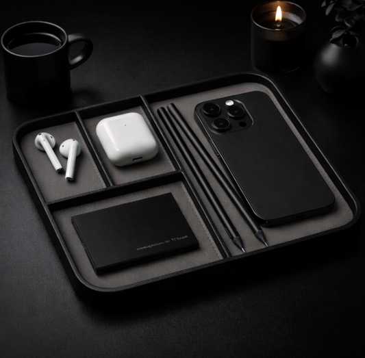 Zenit Desk™ Desk organizer in soft leather